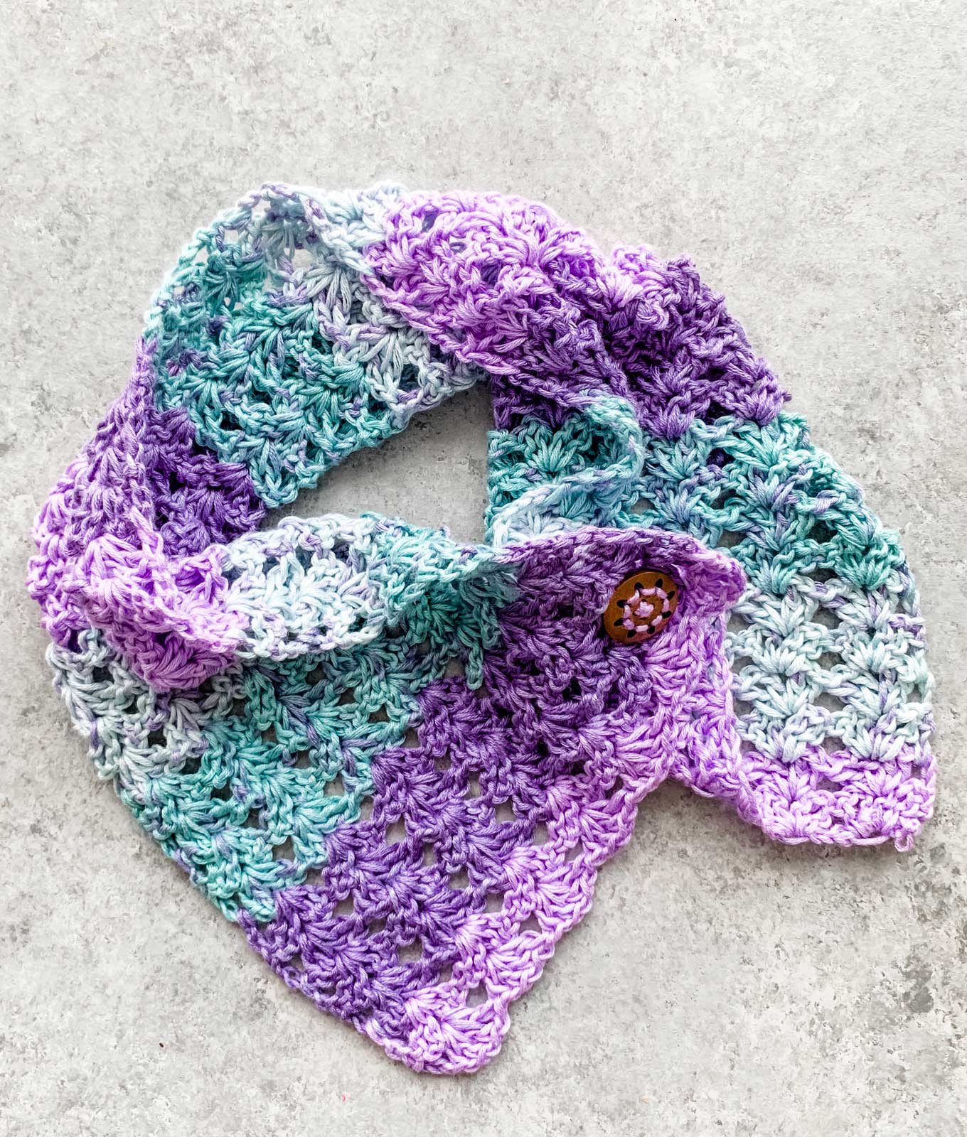 Lightweight lacy cowl perfect for Spring