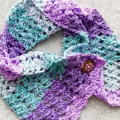 Spring Water Lily Button Cowl